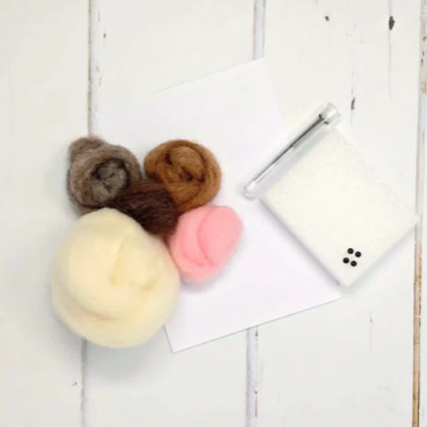 The Craft Kit Co Sleepy Mice Needle Felting Craft Kit