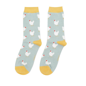 Miss Sparrow Hens Socks Light Blue