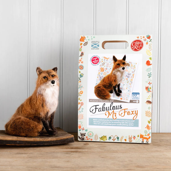 The Crafts Kits Co. Fabulous Mr Foxy Needle Felting Kit