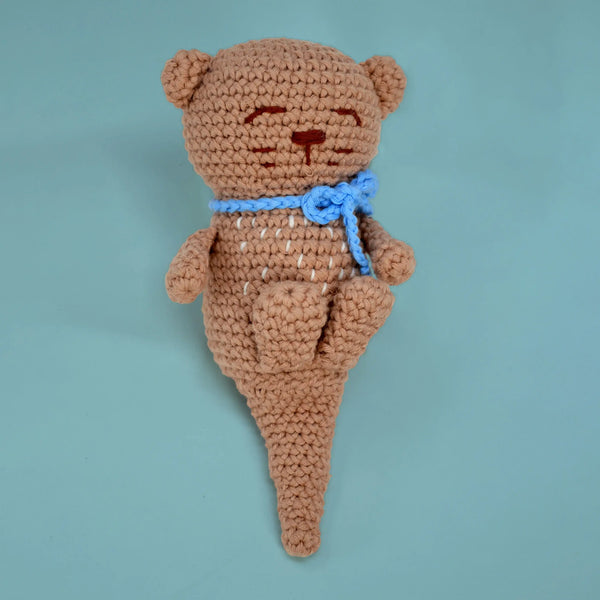 Knitty Critters - Pouch Pals - Ozzy Otter