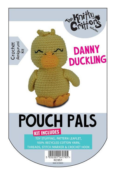 Knitty Critters - Pouch Pals - Danny Duckling
