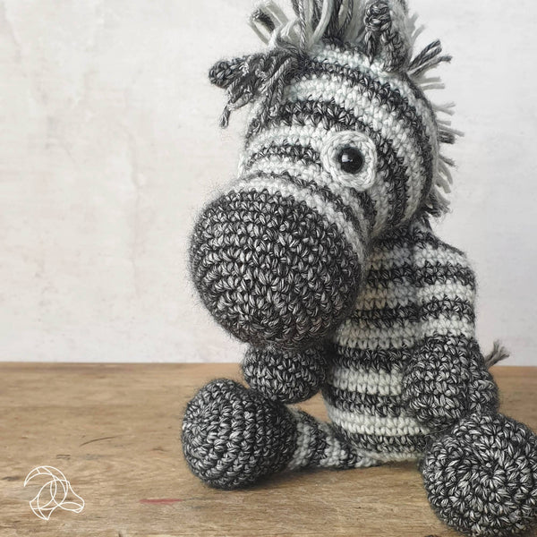 DIY Crochet Kit - Dirk Zebra