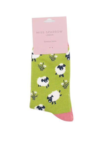 Miss Sparrow Leaping Sheep Green