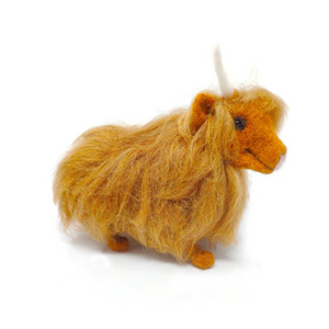 The Craft Kits Co. Highland Cow Needle Felting Craft Kit