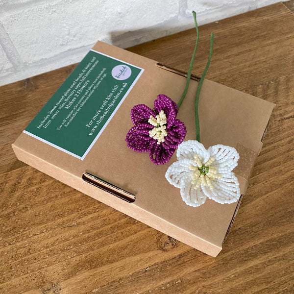 Hellebore Flower Bead Craft Kit -A creative gift idea.
