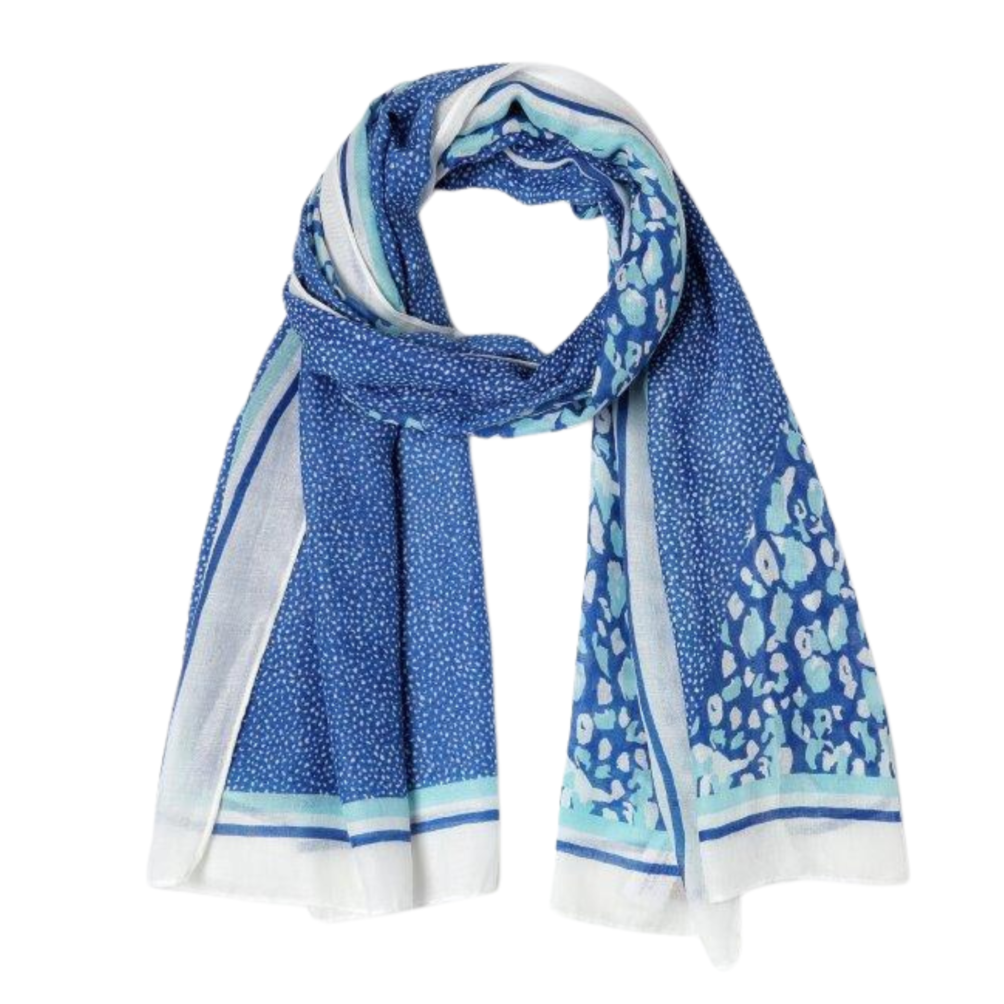 Scarf Lena Print – Blue