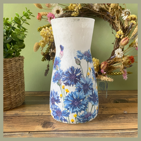 Handmade Cornflower Blue Vase