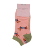 Miss Sparrow Parisian Pups Trainer Socks Dusky Pink