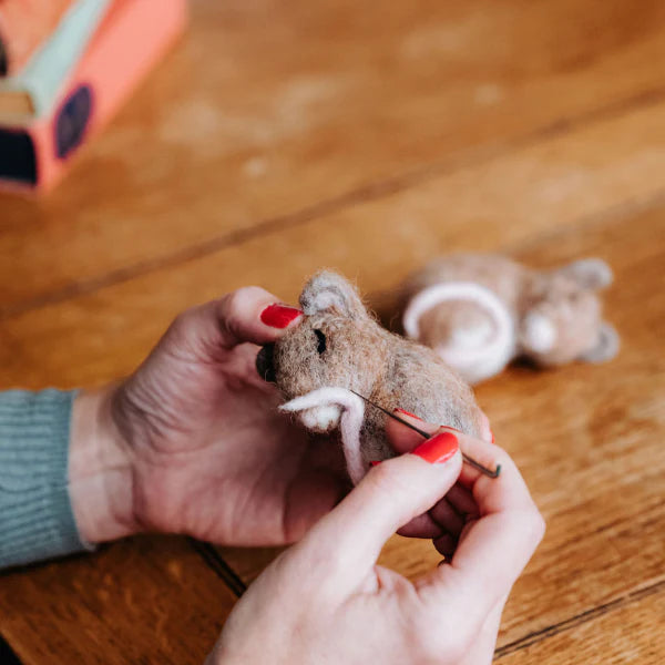 The Craft Kit Co Sleepy Mice Needle Felting Craft Kit