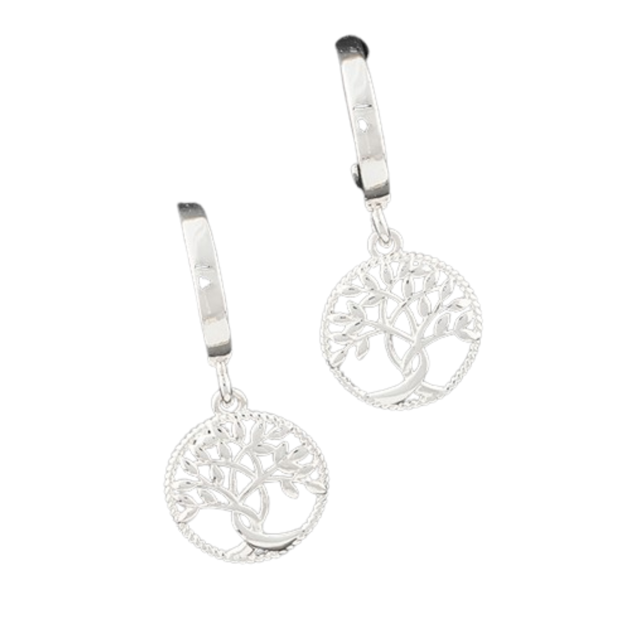 Equilibrium Celtic Silver Plated Tree Of Life Earrings - Gift Boxed