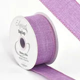 Eleganza Wired Edge Burlap 38mm x 1 mtr Lavender