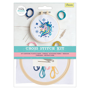 Simply Make Cross Stitch Kit - Unicorn