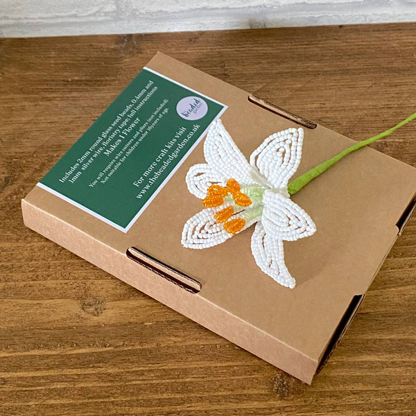 Lily Flower Bead Craft Kit -A creative gift idea.