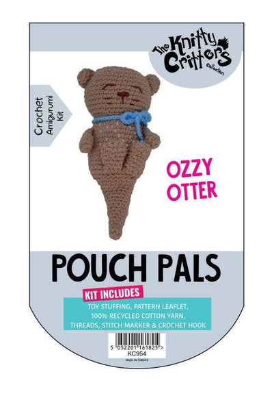 Knitty Critters - Pouch Pals - Ozzy Otter