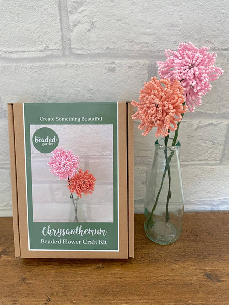 Chrysanthemum Beaded Flower Craft Kit -A creative gift idea.