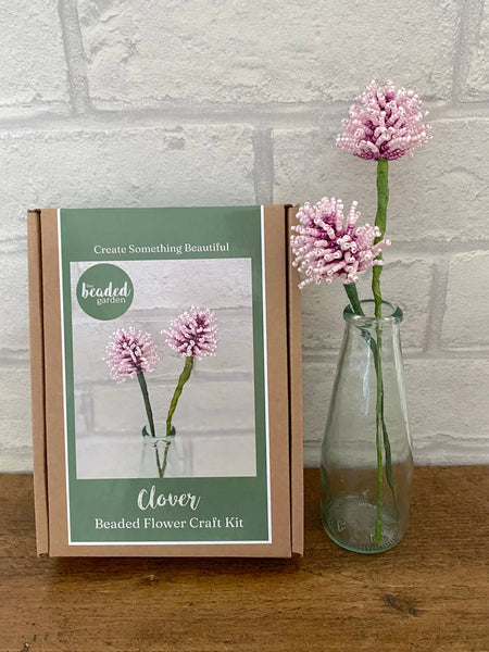 Clover Beaded Flower Craft Kit -  A creative gift idea.