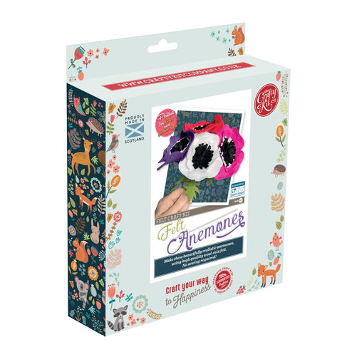 The Craft Kit Co. Felt Anemones Flower Craft Kit