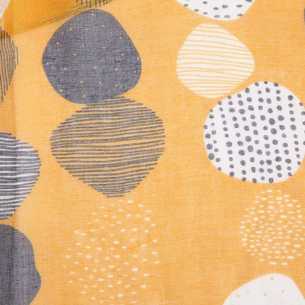 Sketched Spots Scarf Yellow